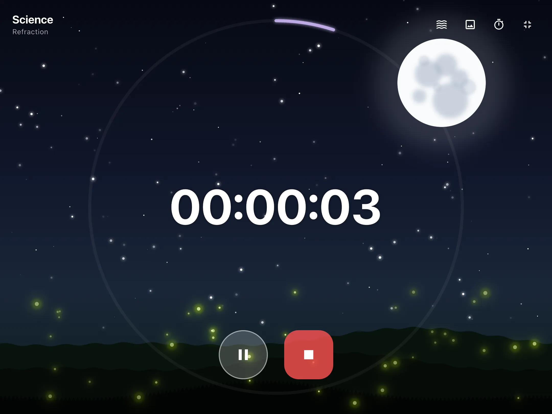 Pomodoro Focus Timer Tablet Preview showing customized focus theme and session analytics