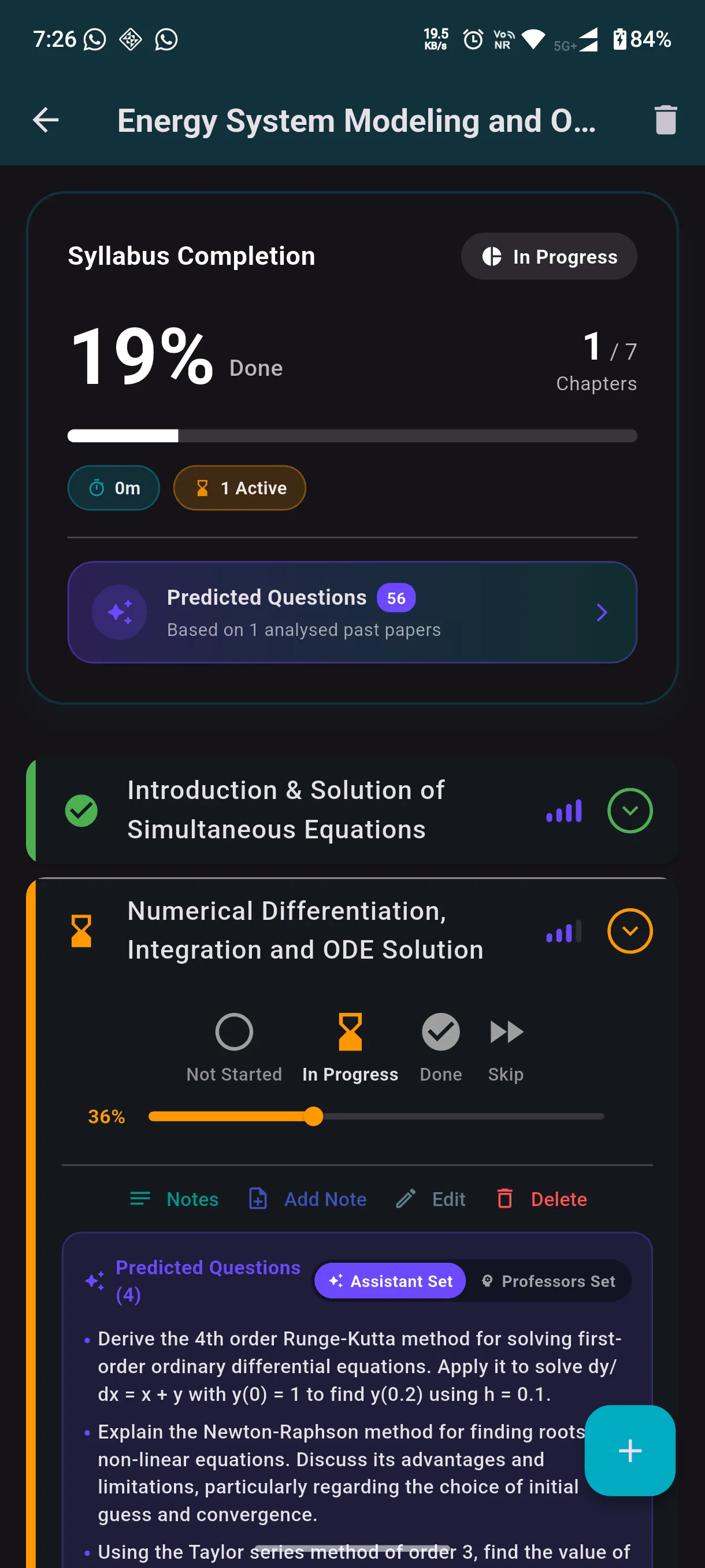 Mobile Preview showing AI predicted exam questions and chapter importance bars